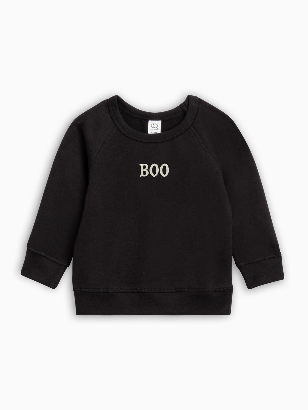 BOO Lightweight French Terry Pullover Baby-Kids : Tops : Pullovers : Long Sleeves Colored Organics Boo Lightweight French Terry Pullover| Colored Organics®