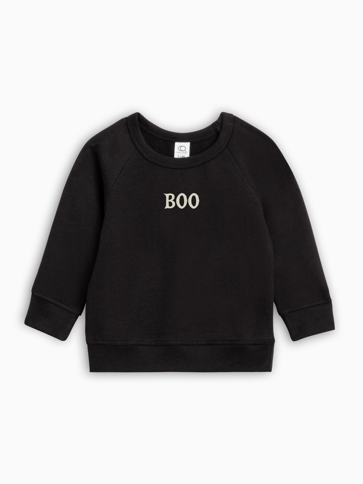 BOO Lightweight French Terry Pullover Baby-Kids : Tops : Pullovers : Long Sleeves Colored Organics Boo Lightweight French Terry Pullover| Colored Organics®