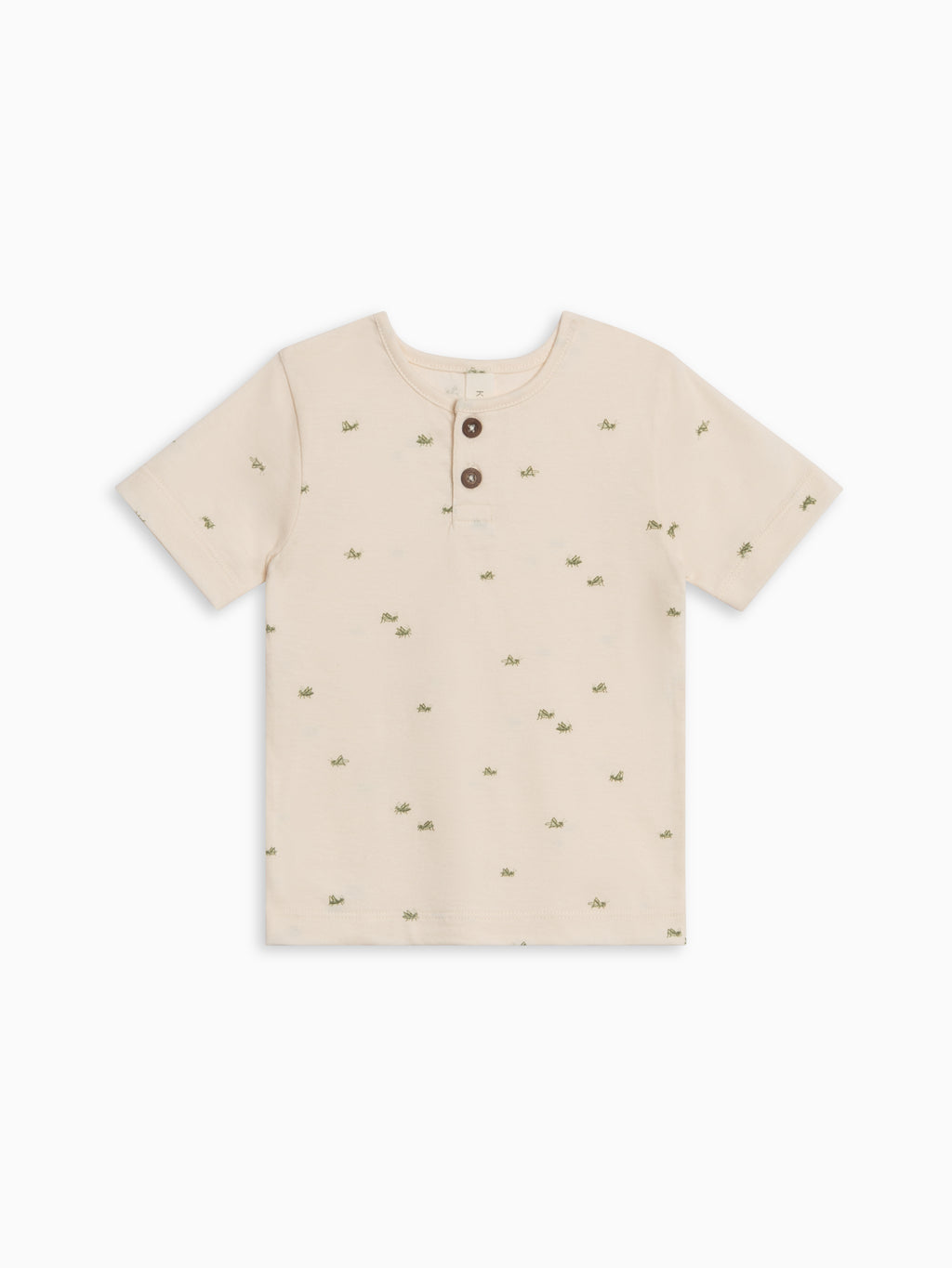 Reef Short Sleeve Henley - Grasshopper / Fern + Mint Sale : Baby-Kids : Tops : Tees : Short Sleeves Kendi Reef Short Sleeve Henley - Grasshopper | Colored Organics®