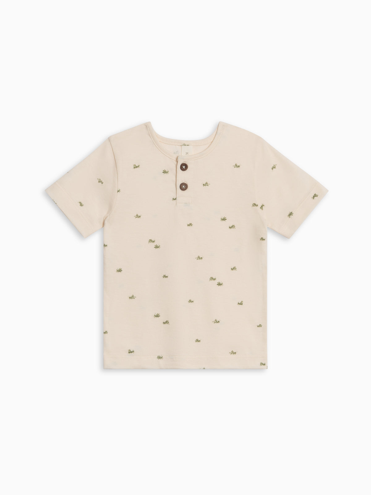 Reef Short Sleeve Henley - Grasshopper / Fern + Mint Sale : Baby-Kids : Tops : Tees : Short Sleeves Kendi Reef Short Sleeve Henley - Grasshopper | Colored Organics®