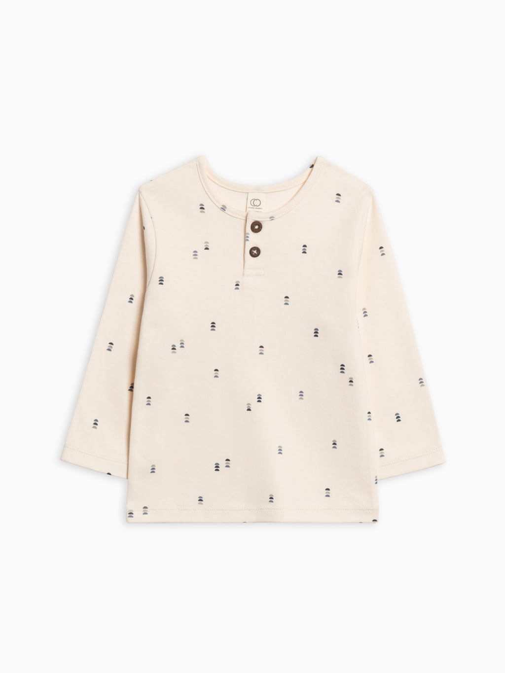 Reef Long Sleeve Henley Sale : Baby-Kids : Tops : Tees : Long Sleeves Colored Organics Reef Long Sleeve Henley for Baby | Colored Organics®