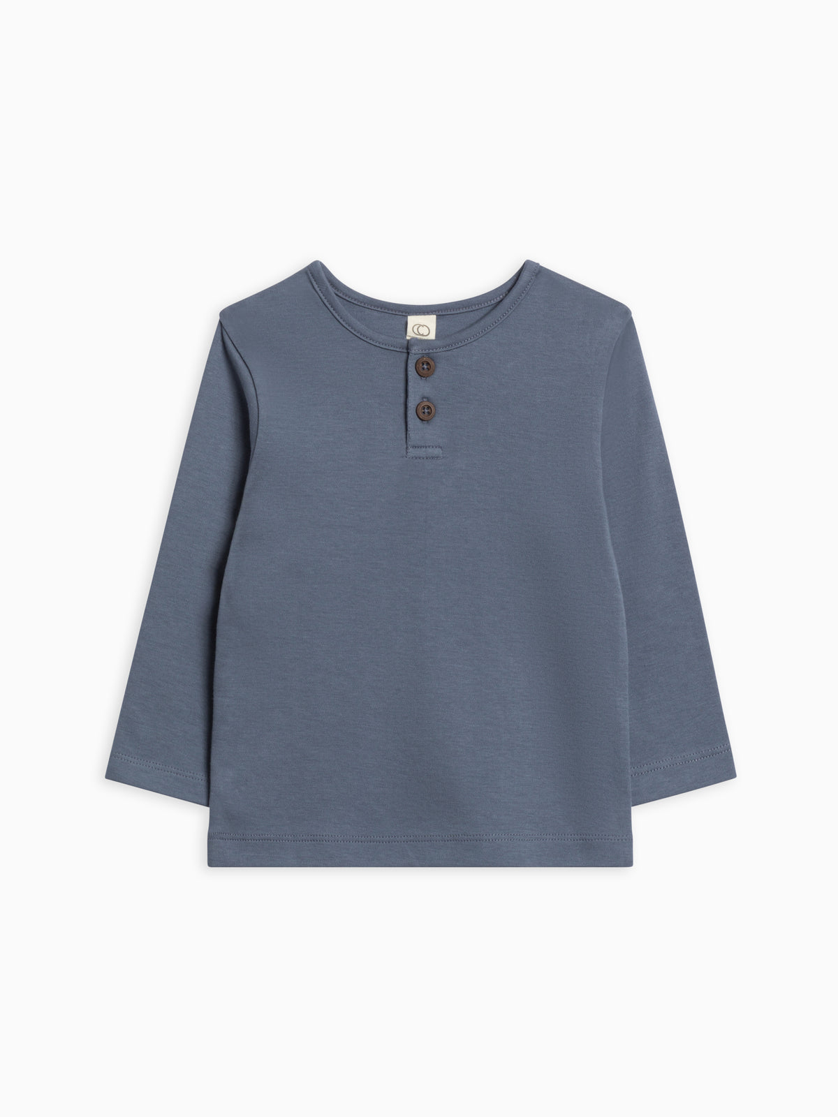 Reef Long Sleeve Henley Sale : Baby-Kids : Tops : Tees : Long Sleeves Colored Organics Reef Long Sleeve Henley for Baby | Colored Organics®