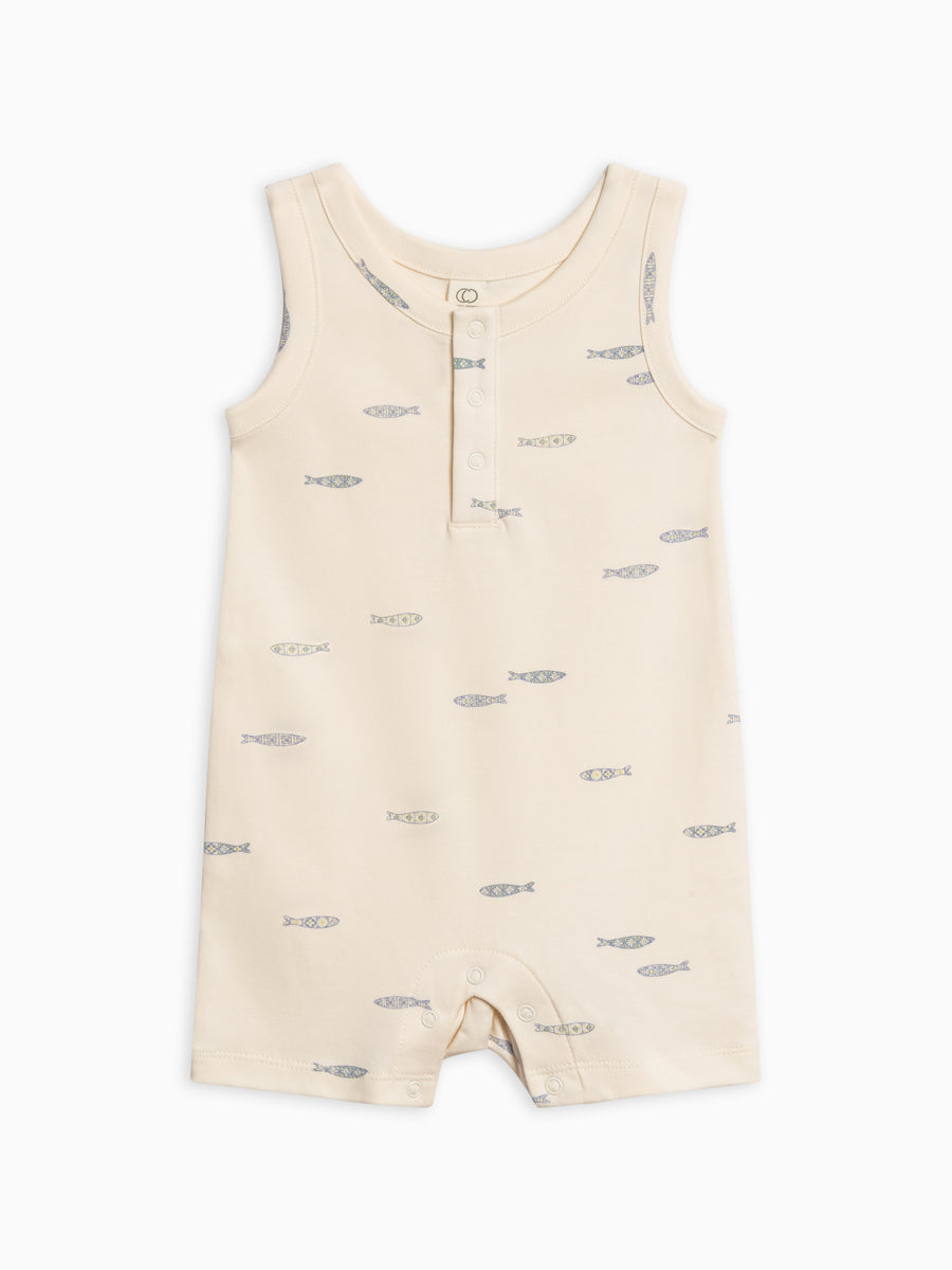 Nile Romper Baby : One Pieces : Rompers : Tanks Colored Organics Organic Cotton Baby Nile Romper
