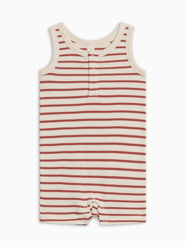 Nile Romper - Ron Stripe / Barn
