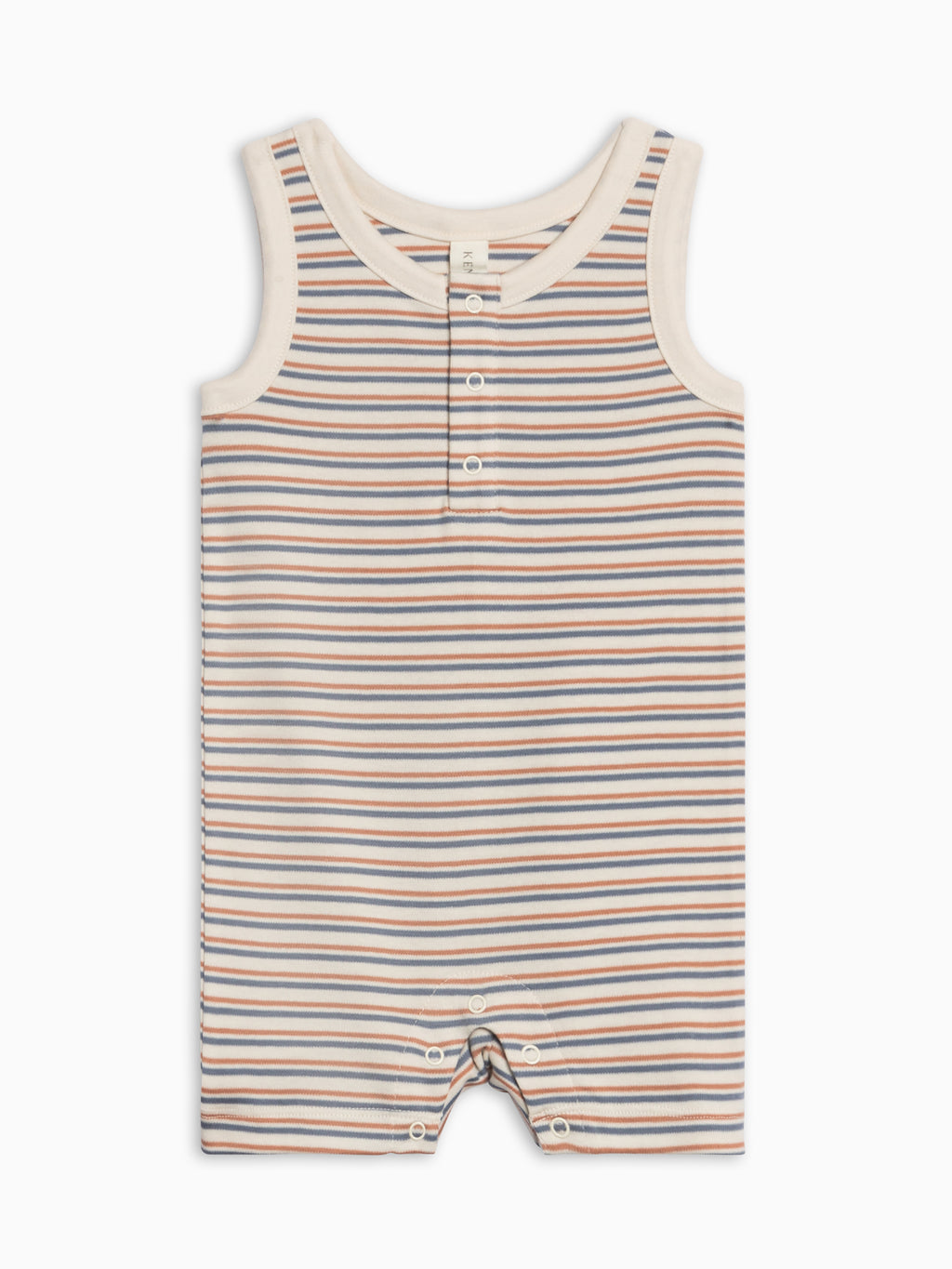 Nile Romper - Voyage Stripe / Sea + Ridge Baby : One Pieces : Rompers : Tanks KENDI by Colored Organics Nile Romper - Voyage Stripe / Sea + | Colored Organics®