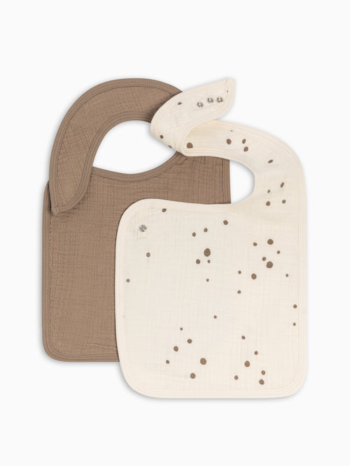 2-Pack Muslin Bibs Sale : Baby : Gear : Bibs : Feeding KENDI by Colored Organics 2-Pack Muslin Bibs for Babies and Kids | Colored Organics®