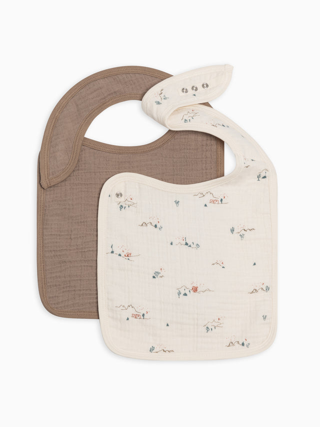 2-Pack Muslin Bibs