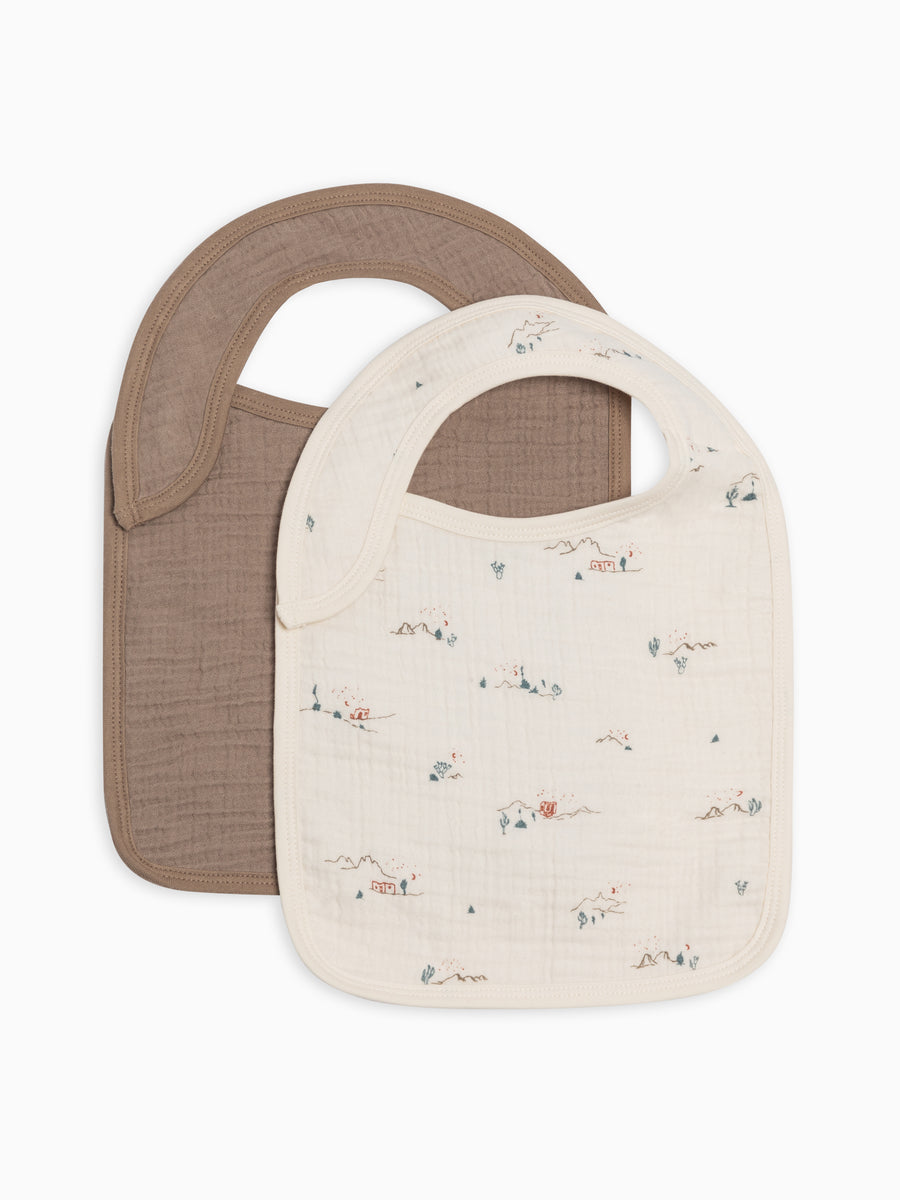 2-Pack Muslin Bibs Sale : Baby : Gear : Bibs : Feeding Colored Organics Organic Cotton 2-Pack Muslin Bibs for Newborn and Baby - Girl & Boy 