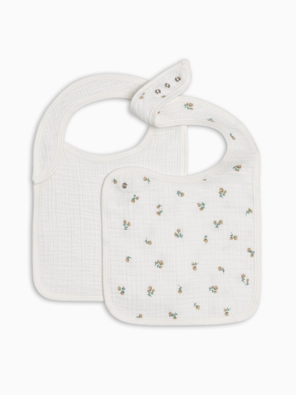 2-Pack Muslin Bibs - Palmer Floral + Coconut Baby : Gear : Bibs : Feeding KENDI by Colored Organics 2-Pack Muslin Bibs - Palmer Floral + | Colored Organics®