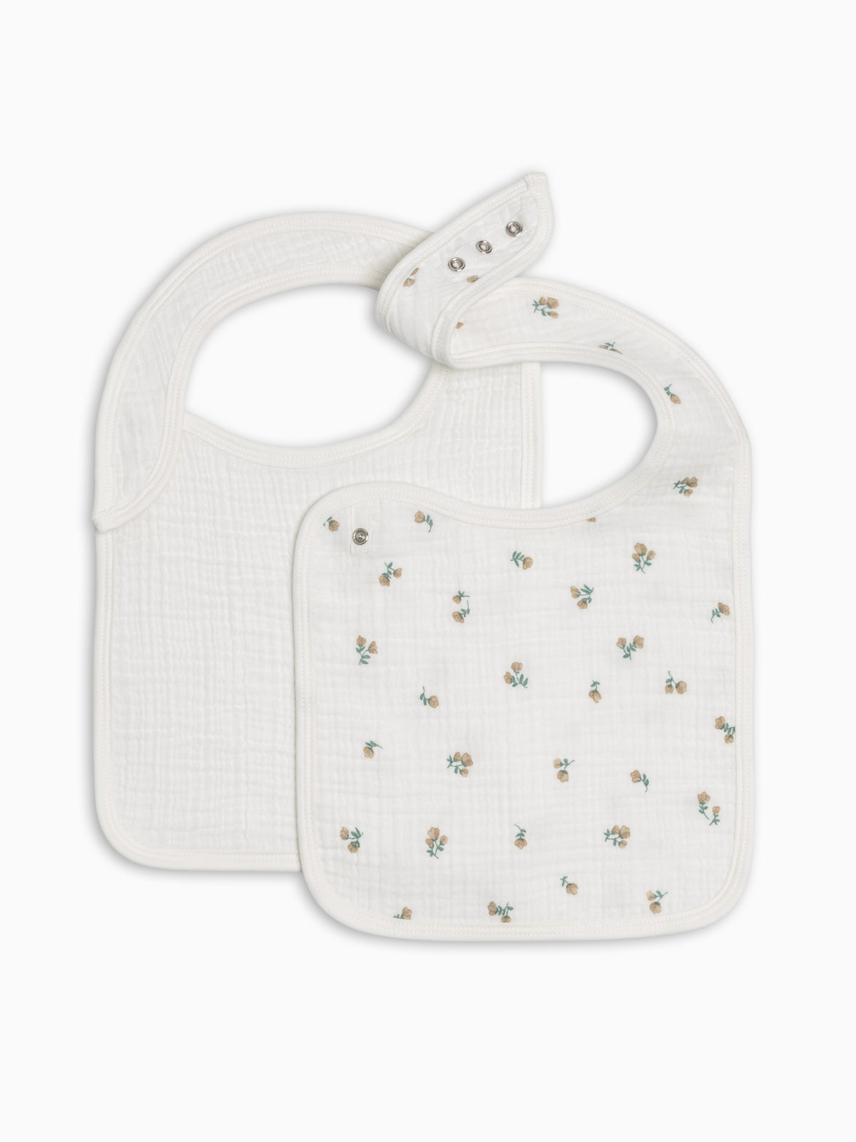 2-Pack Muslin Bibs - Palmer Floral + Coconut Baby : Gear : Bibs : Feeding KENDI by Colored Organics 2-Pack Muslin Bibs - Palmer Floral + | Colored Organics®