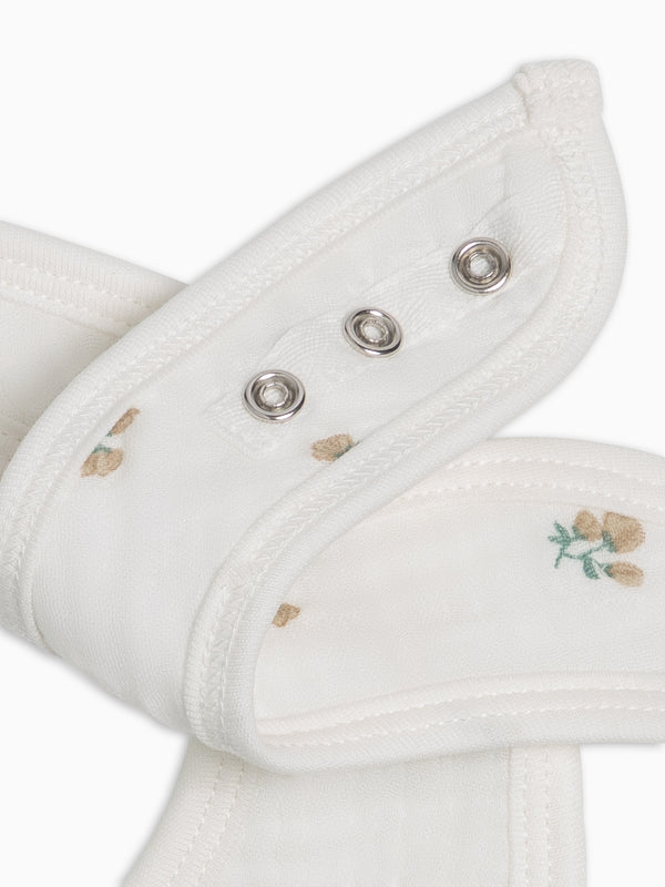 2-Pack Muslin Bibs - Palmer Floral + Coconut