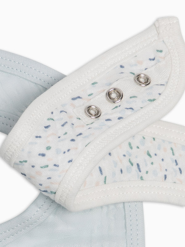 2-Pack Muslin Bibs - Pinehurst + Powder Baby : Gear : Bibs : Feeding KENDI by Colored Organics 2-Pack Muslin Bibs - Pinehurst + Powder | Colored Organics®