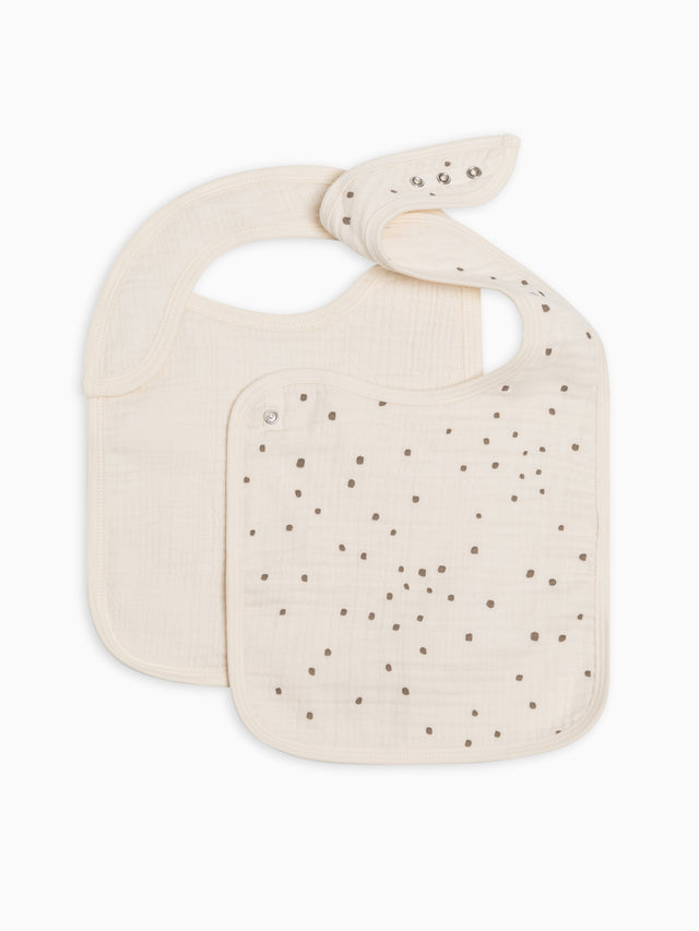 2-Pack Muslin Bibs Baby : Gear : Bibs : Feeding Colored Organics Organic Cotton 2-Pack Muslin Bibs for Newborn and Baby - Girl & Boy 