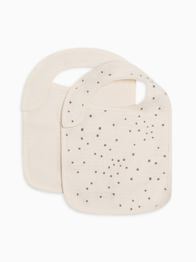 2-Pack Muslin Bibs Sale :Baby :Gear :Bibs :Feeding Colored Organics Organic Cotton 2-Pack Muslin Bibs for Newborn and Baby - Girl & Boy 