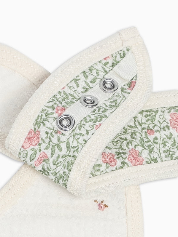 2-Pack Muslin Bibs - Etta + Janice Florals