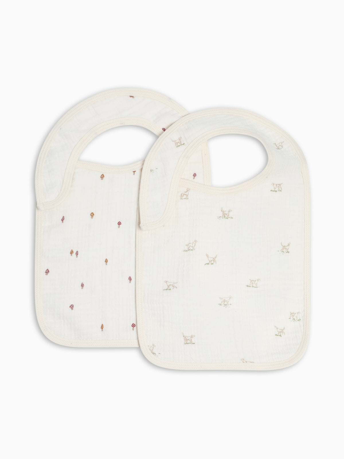 2 Pack Muslin Bibs - Woodford