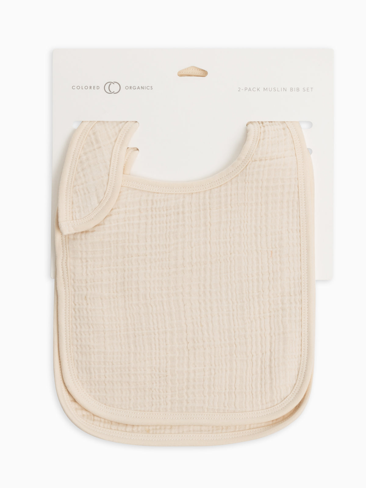 Classic 2-Pack Muslin Bibs Baby : Gear : Bibs : Feeding KENDI by Colored Organics Organic Cotton Muslin Baby Bibs, 2-Pack | Colored Organics®