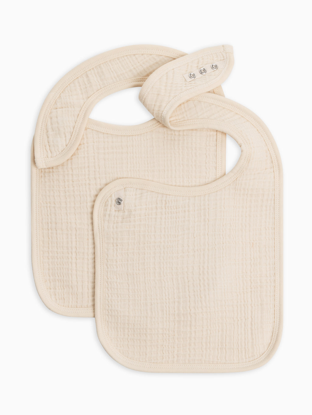 Classic 2-Pack Muslin Bibs Baby : Gear : Bibs : Feeding KENDI by Colored Organics Organic Cotton Muslin Baby Bibs, 2-Pack | Colored Organics®