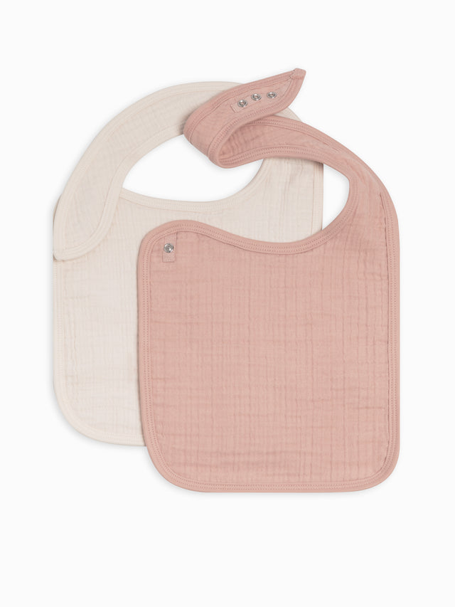 2-Pack Muslin Bibs Baby :Gear :Bibs :Feeding Colored Organics Organic Baby 2-Pack Muslin Bibs