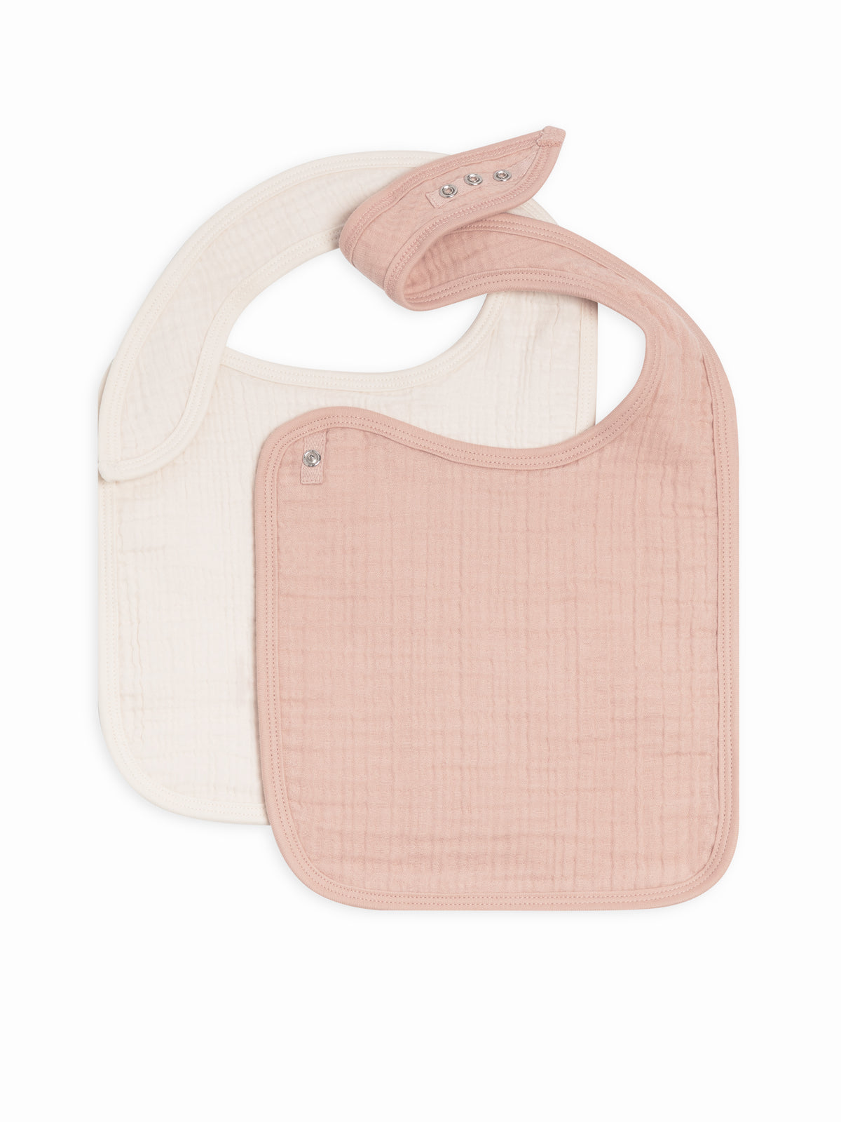 Classic 2-Pack Muslin Bibs Baby : Gear : Bibs : Feeding KENDI by Colored Organics Organic Cotton Muslin Baby Bibs, 2-Pack | Colored Organics®