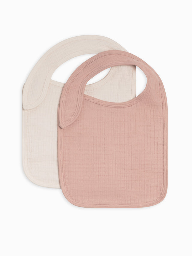 2-Pack Muslin Bibs Baby :Gear :Bibs :Feeding Colored Organics Organic Baby 2-Pack Muslin Bibs