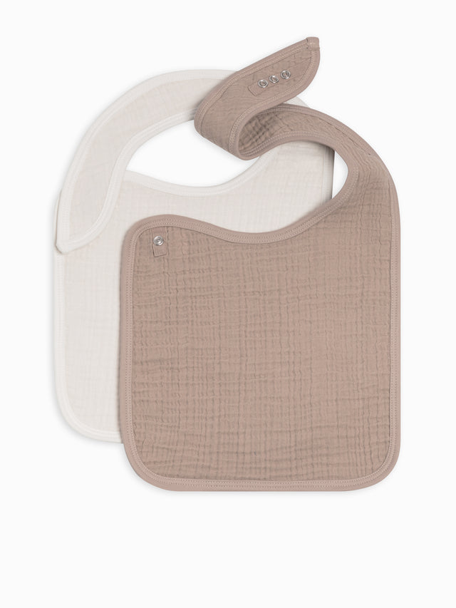 2-Pack Muslin Bibs Baby :Gear :Bibs :Feeding Kendi Organic Cotton Baby 2-Pack Muslin Bibs