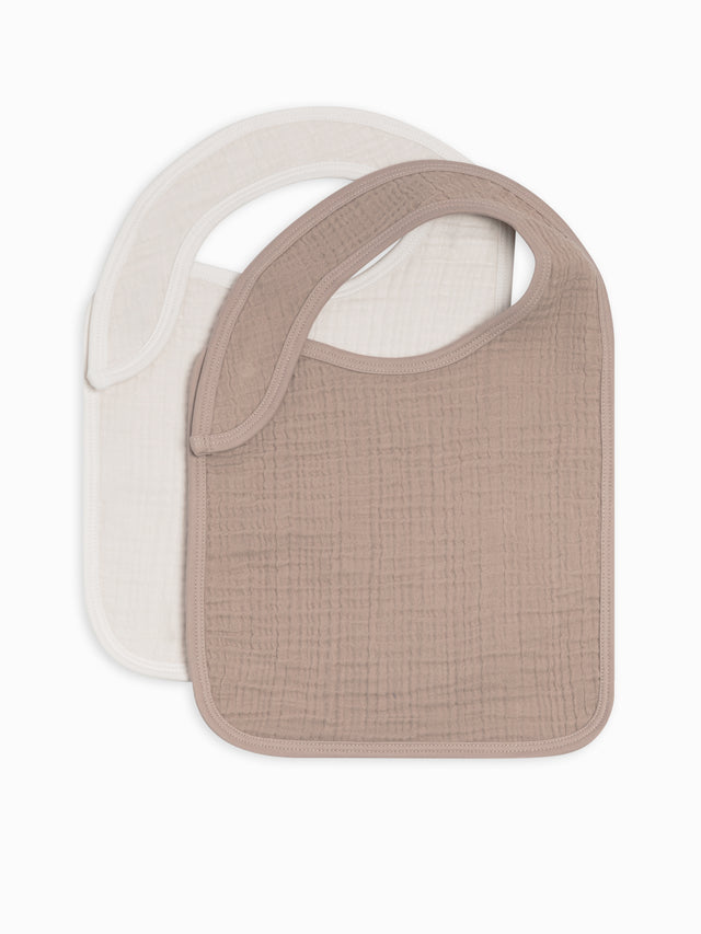 2-Pack Muslin Bibs Baby :Gear :Bibs :Feeding Kendi Organic Cotton Baby 2-Pack Muslin Bibs