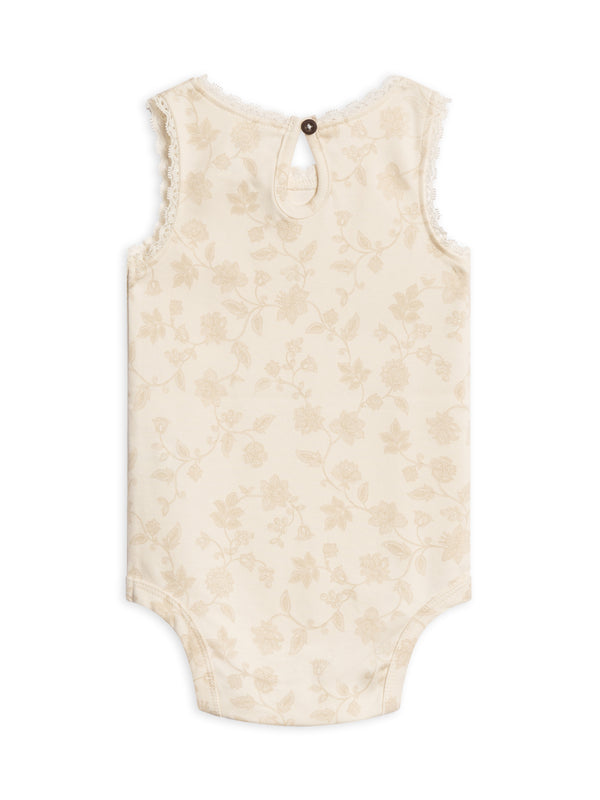 Luna Lace Tank Bodysuit Baby : One Pieces : Bodysuits : Tanks Colored Organics Organic Cotton Baby Luna Lace Tank Bodysuit