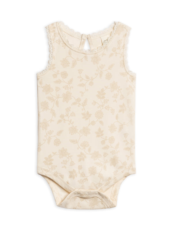 Luna Lace Tank Bodysuit Baby : One Pieces : Bodysuits : Tanks Colored Organics Organic Cotton Baby Luna Lace Tank Bodysuit