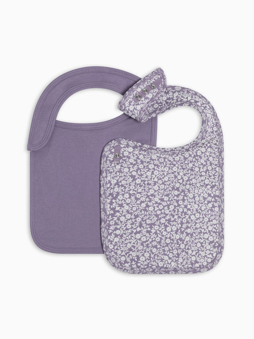 2-Pack Bibs - Gwen Floral + Lavender