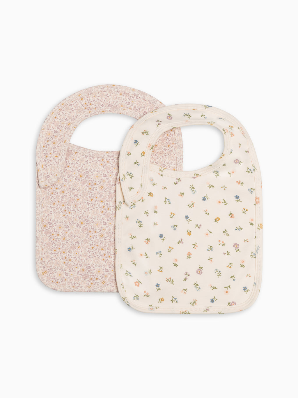 2-Pack Bibs - Primrose + Petaline Baby : Gear : Bibs : Feeding Kendi Baby 2-Pack Bibs - Primrose + Petaline | Colored Organics®