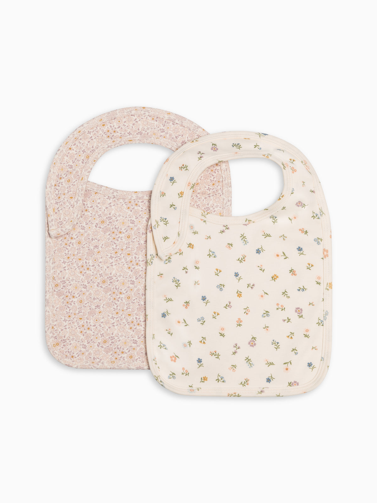2-Pack Bibs - Primrose + Petaline Baby : Gear : Bibs : Feeding Kendi Baby 2-Pack Bibs - Primrose + Petaline | Colored Organics®