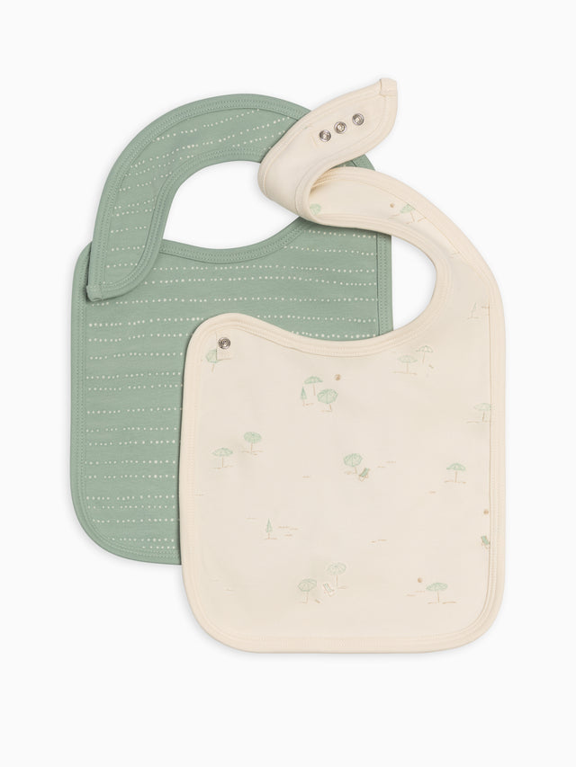 2-Pack Bibs Baby :Gear :Bibs :Feeding Colored Organics Organic Cotton Baby 2-Pack Bibs