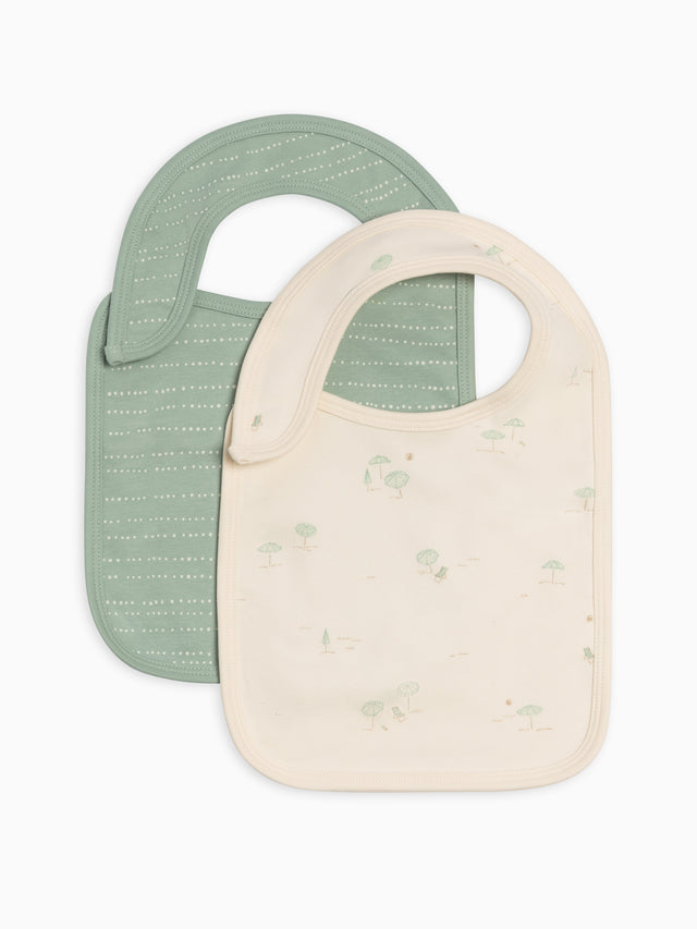 2-Pack Bibs Baby :Gear :Bibs :Feeding Colored Organics Organic Cotton Baby 2-Pack Bibs