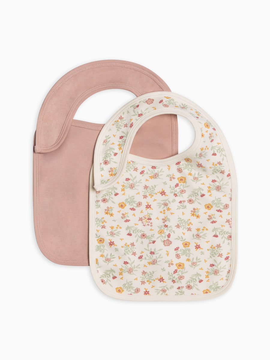 2-Pack Bibs Baby : Gear : Bibs : Feeding Colored Organics Organic Cotton Baby 2-Pack Bibs