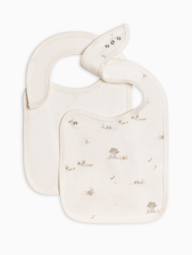 Picnic in the Park Collection 2-Pack Bibs Baby : Gear : Feeding : Bib CO Give Organic Cotton Baby Picnic in the Park Collection 2-Pack Bibs