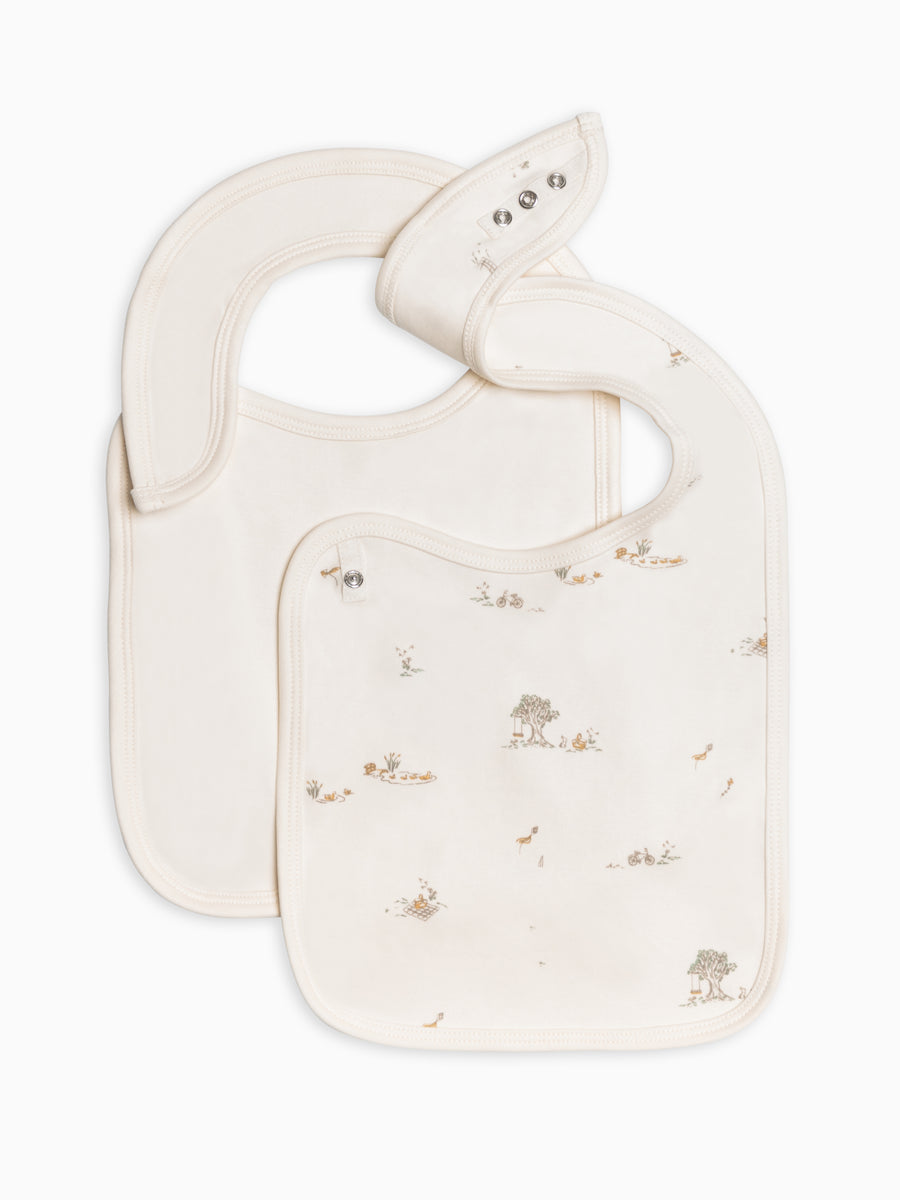 Picnic in the Park Collection 2-Pack Bibs Baby : Gear : Feeding : Bib CO Give Organic Cotton Baby Picnic in the Park Collection 2-Pack Bibs