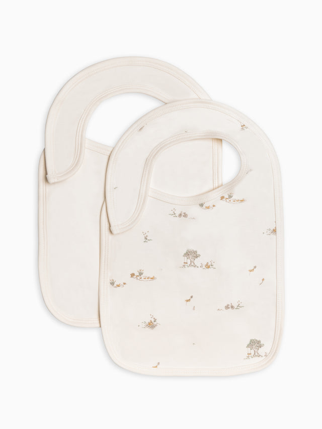 Picnic in the Park Collection 2-Pack Bibs Baby : Gear : Feeding : Bib CO Give Organic Cotton Baby Picnic in the Park Collection 2-Pack Bibs