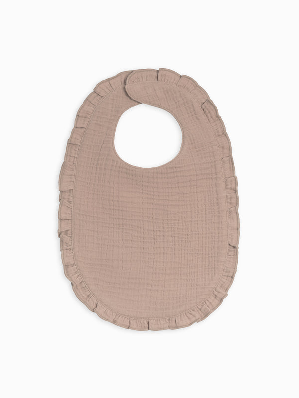 Muslin Ruffle Bib Baby : Gear : Bibs : Feeding Kendi Organic Cotton Baby Muslin Ruffle Bib