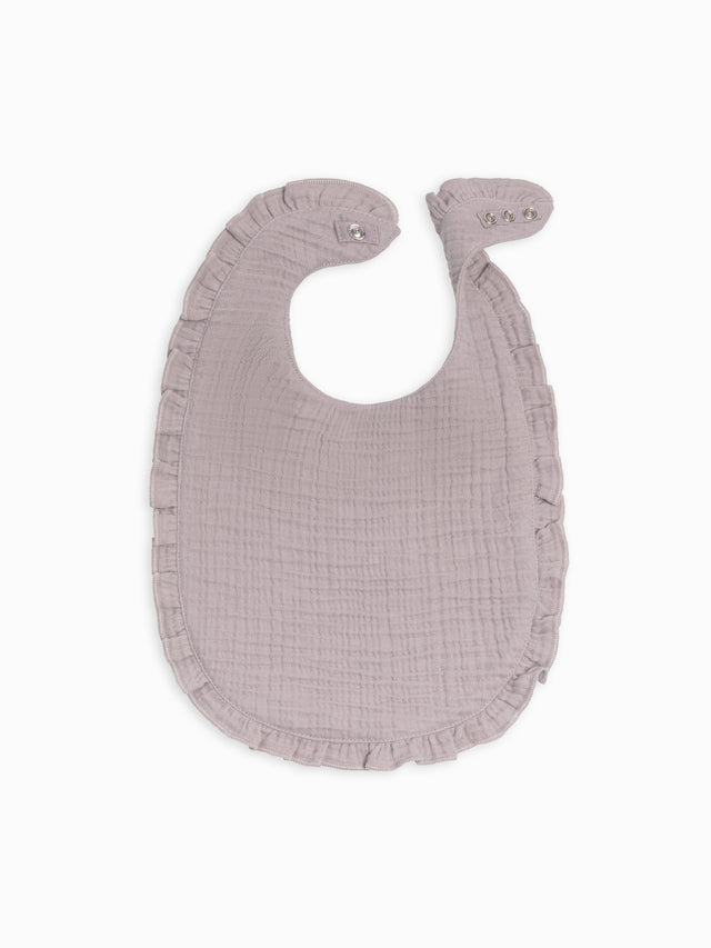 Muslin Ruffle Bib Baby :Gear :Bibs :Feeding Kendi Organic Cotton Baby Muslin Ruffle Bib