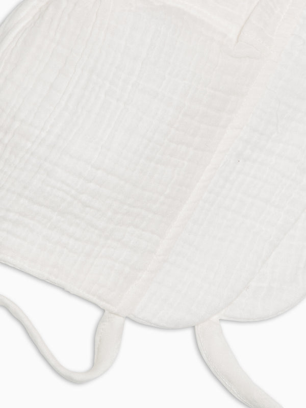 Muslin Bonnet - Coconut Baby : Accessories : Hats KENDI by Colored Organics Muslin Bonnet - Coconut for Baby | Colored Organics®