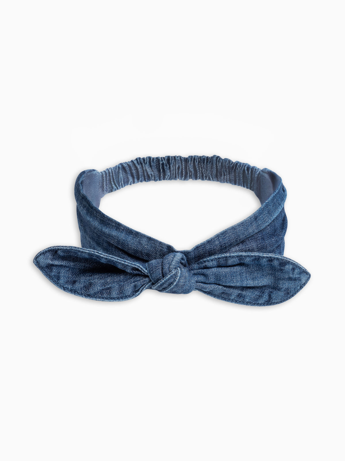 Chambray Bow Headband - AW26 Chambray