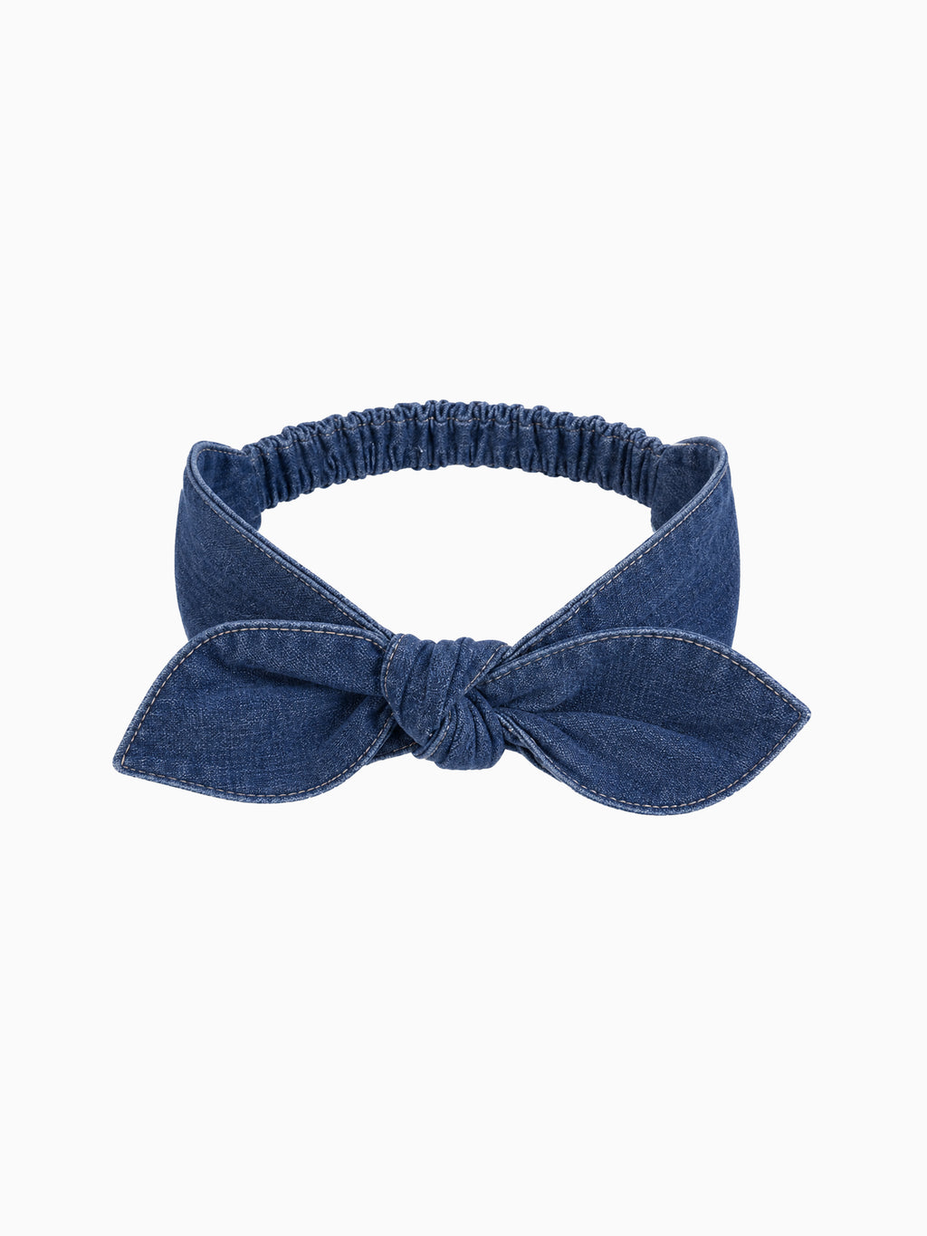 PRE ORDER Chambray Bow Headband - AW26 Chambray Baby : Accessories : Bows : Headbands KENDI by Colored Organics Chambray Bow Headband for Baby | Colored Organics®