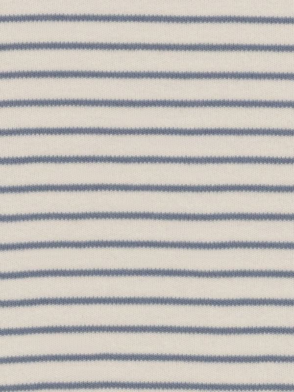 Afton Bodysuit - Bay Stripe / Ivory + Sea Baby : One Pieces : Bodysuits : Short Sleeves KENDI by Colored Organics Afton Bodysuit - Bay Stripe / Ivory + | Colored Organics®