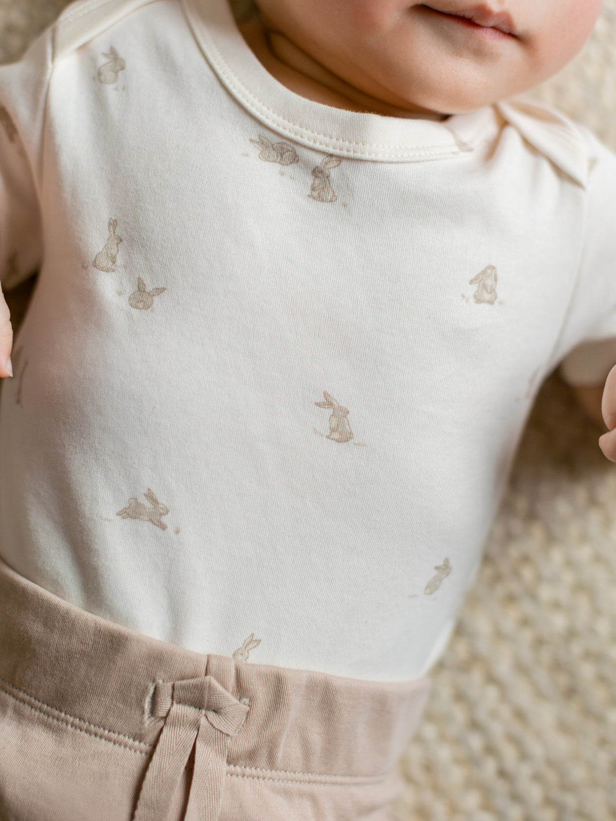 Afton Bodysuit - Bunny / Oat + Clay  KENDI by Colored Organics Afton Bodysuit - Bunny / Oat + Clay | Colored Organics®