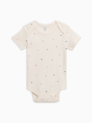 Afton Bodysuit - Heart / Ballet + Wisteria KENDI by Colored Organics Afton Bodysuit - Heart / Ballet + | Colored Organics®