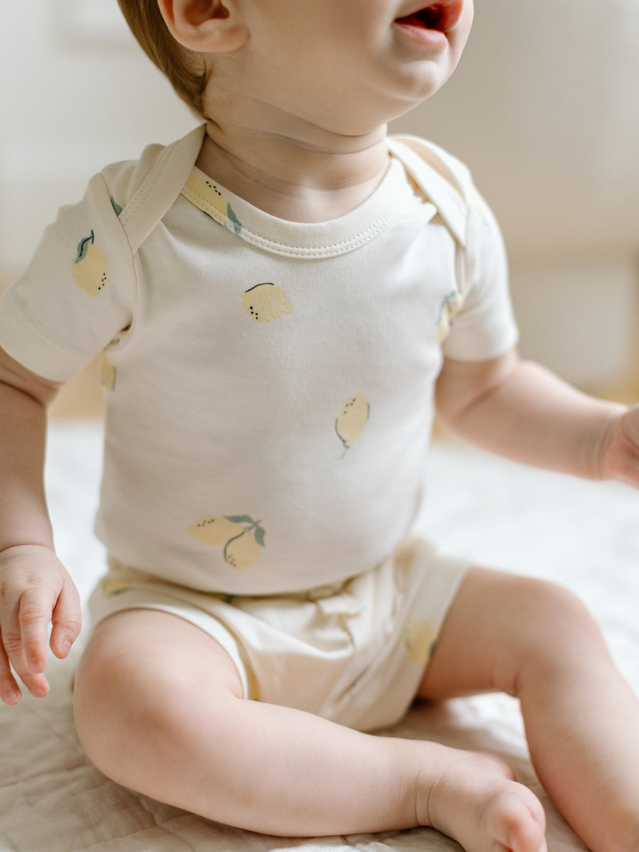 Afton Bodysuit Baby : One Pieces : Bodysuits : Short Sleeves Colored Organics Organic Cotton Baby Afton Bodysuit