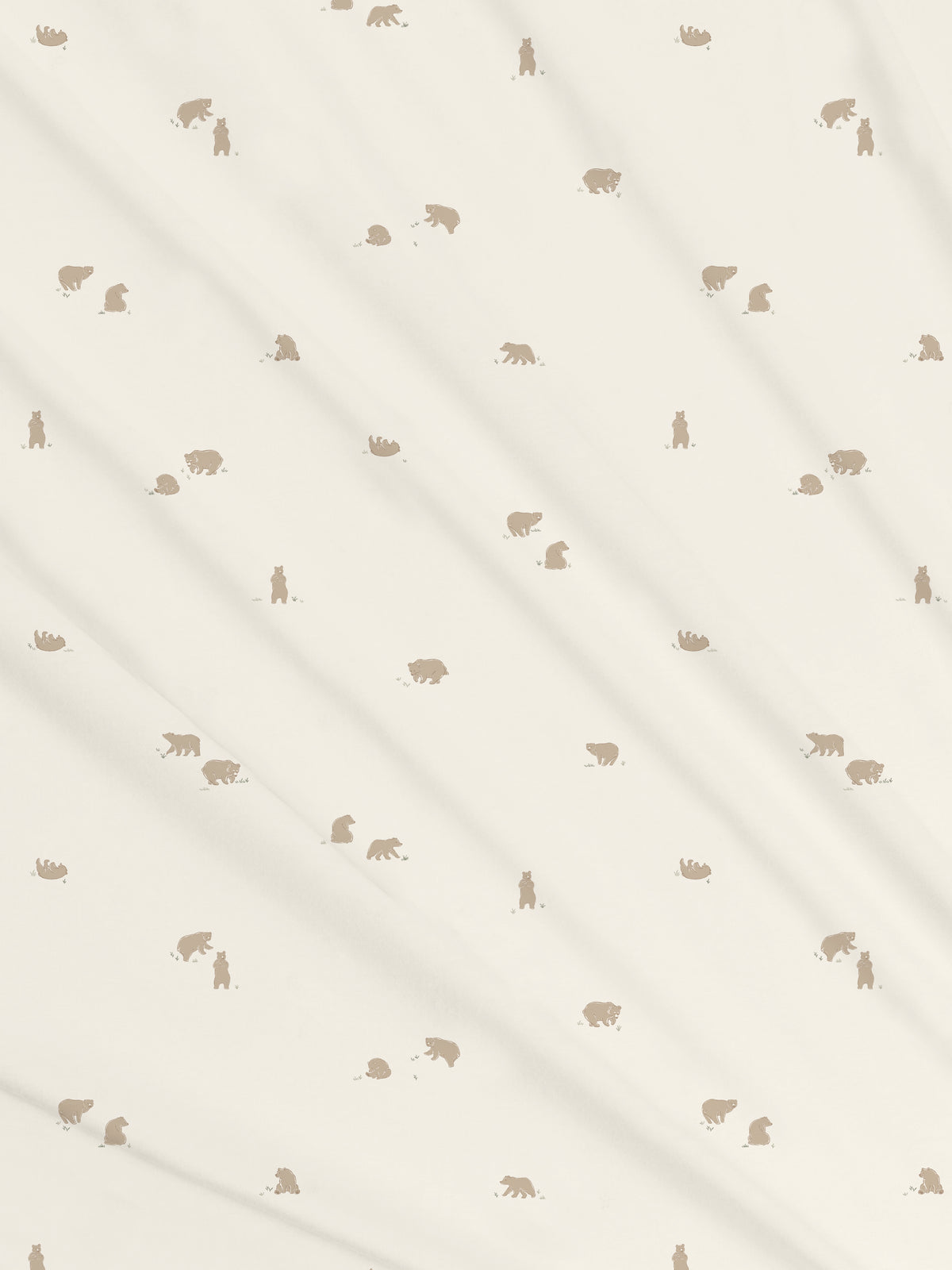 Swaddle Blanket | Bear / Truffle + Thyme  KENDI by Colored Organics Swaddle Blanket | Bear / Truffle + Thyme | Colored Organics®