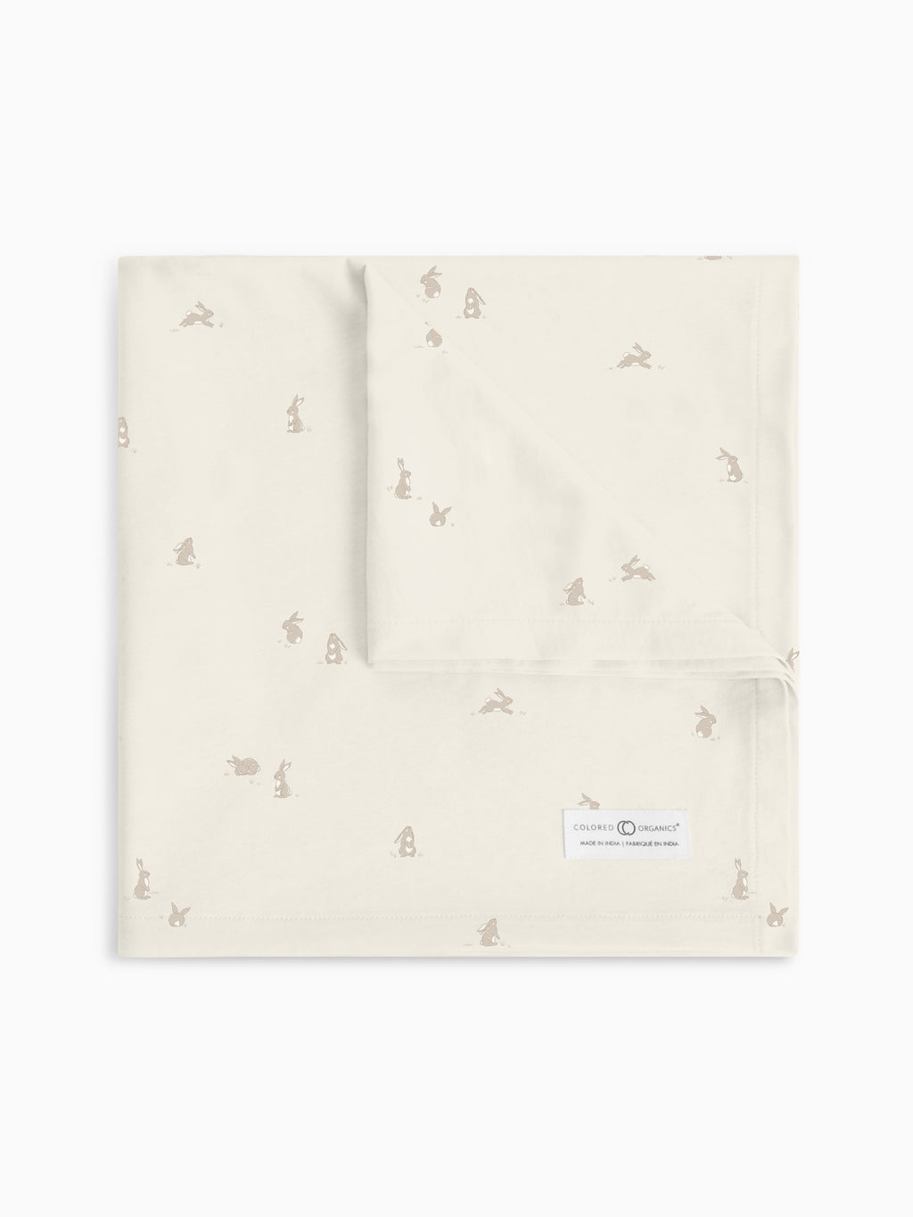 Swaddle Blanket | Bunny / Oat + Clay  KENDI by Colored Organics Swaddle Blanket | Bunny / Oat + Clay | Colored Organics®
