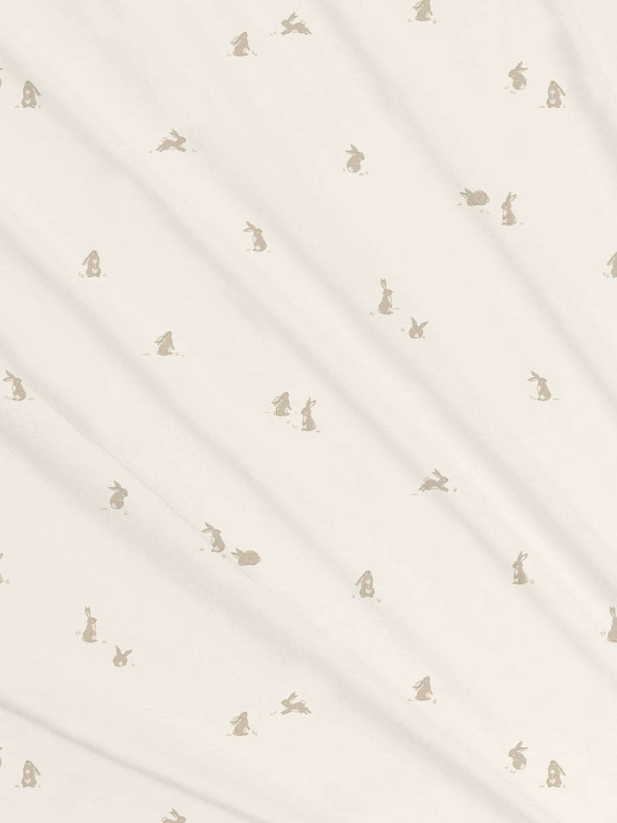 Swaddle Blanket | Bunny / Oat + Clay